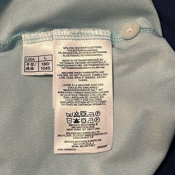 Brooks Brothers Short Sleeve Performance Polo Shirt Large - Picture 6 of 6